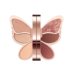 6 - Color Butterfly Eyeshadow Palette – Glitter, Matte & Pearl Finishes - Charms