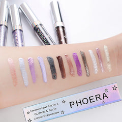 Glitter & Glow Liquid Eyeshadow – 12 Holographic Shades - Charms