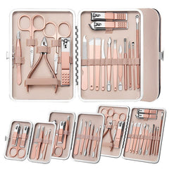 Professional Nail Clippers Set – Manicure Pedicure Kit with Scissors, Cuticle Nipper, Ear Pick & Nail Trimmer Tools - Charms