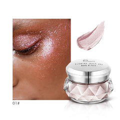 Rainbow Jelly Highlighter Gel – Waterproof Glow Cream for Face & Body - Charms