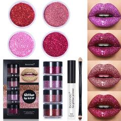 Sparkle Lip Gloss Set – Long Lasting Shine - Charms