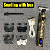 T9 Electric Hair Clipper – LCD Display, USB Rechargeable, Precision Trimmer - Charms