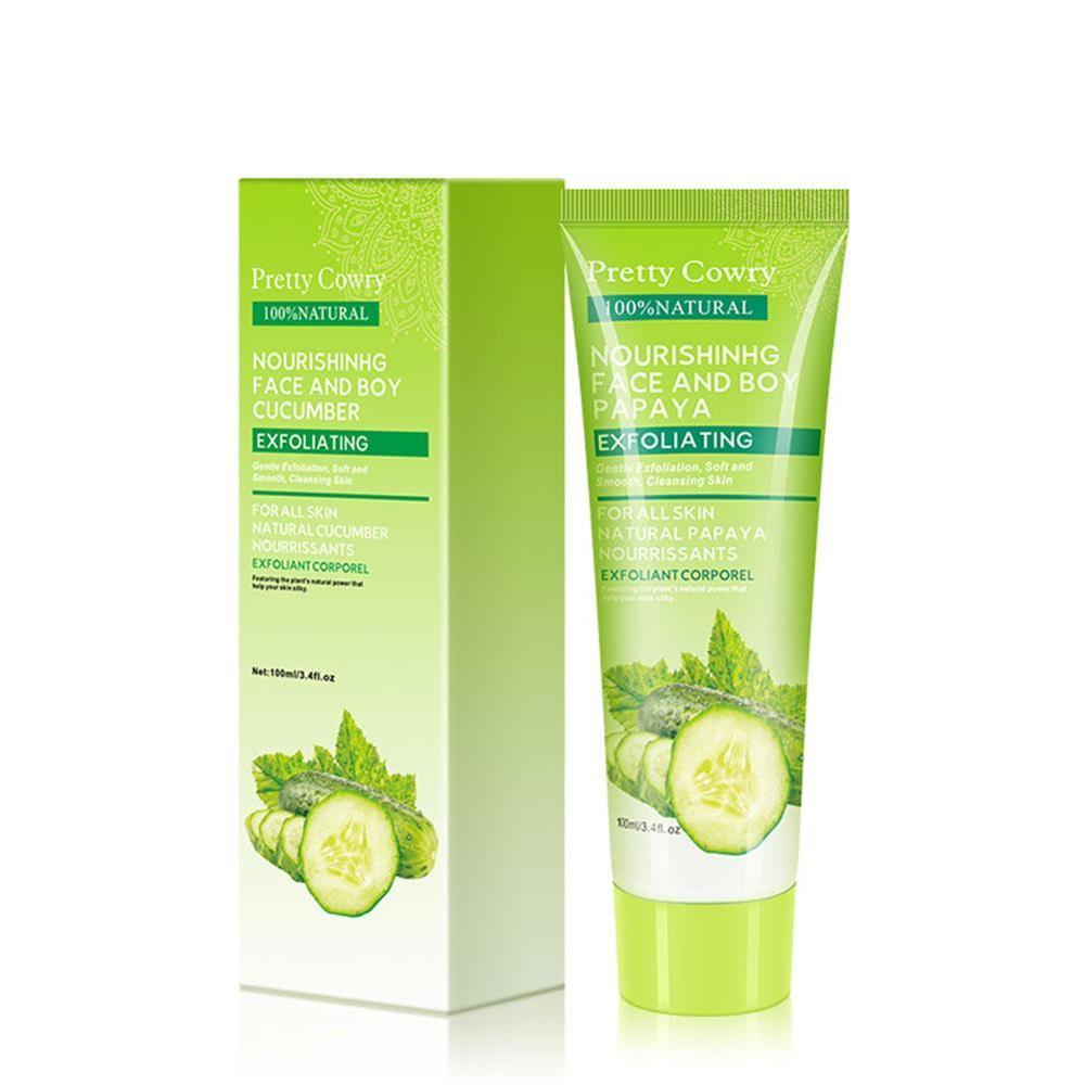 Exfoliating Gel Cleanser – Smooth & Refresh Skin with Cucumber, Coconut & Papaya
