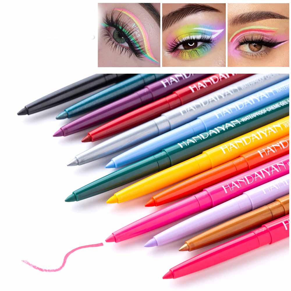 20 - Color Waterproof Liquid Eyeliner Pen Set – Long - Lasting Cat Eye Makeup - Charms