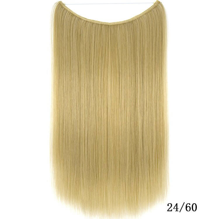 22" Invisible Wire Hair Extensions – Silky Straight - Charms
