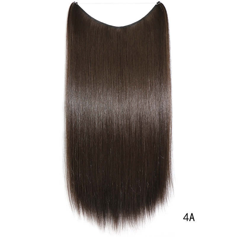 22" Invisible Wire Hair Extensions – Silky Straight - Charms