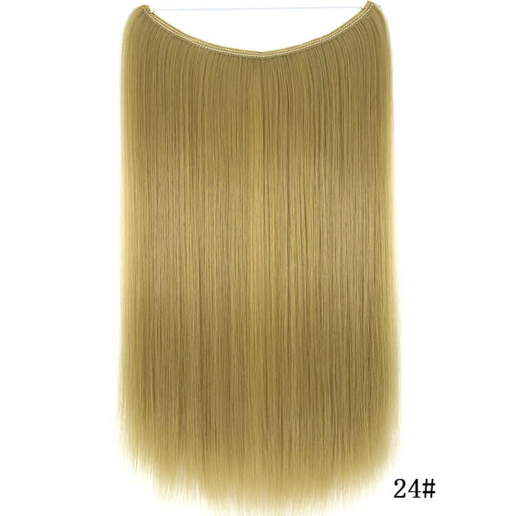 22" Invisible Wire Hair Extensions – Silky Straight - Charms