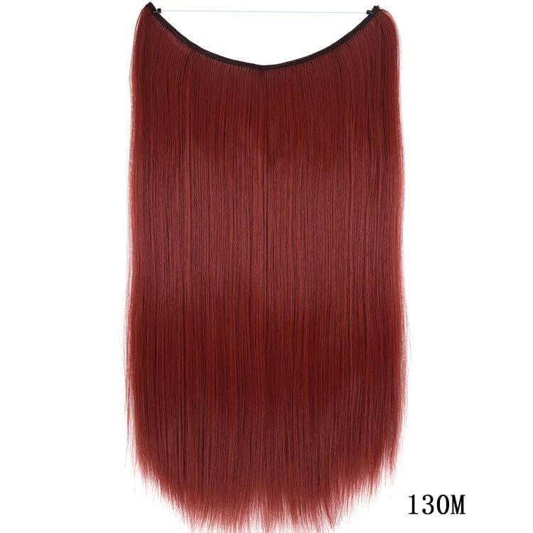 22" Invisible Wire Hair Extensions – Silky Straight - Charms