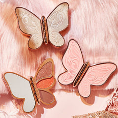 6 - Color Butterfly Eyeshadow Palette – Glitter, Matte & Pearl Finishes - Charms