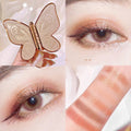6 - Color Butterfly Eyeshadow Palette – Glitter, Matte & Pearl Finishes - Charms