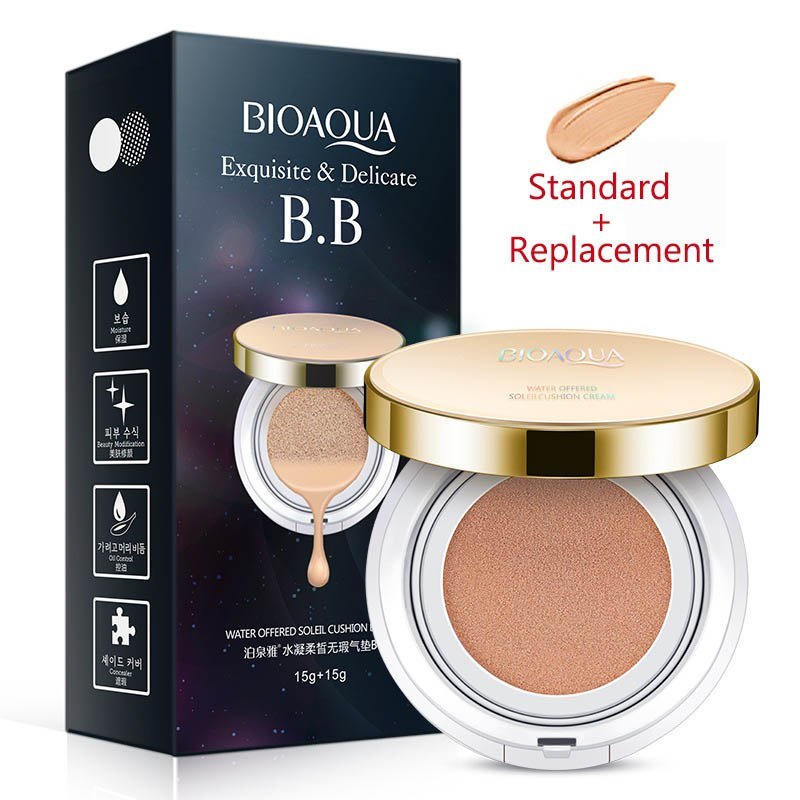Bioaqua Air Cushion BB Cream – Moisturising Concealer Foundation - Charms