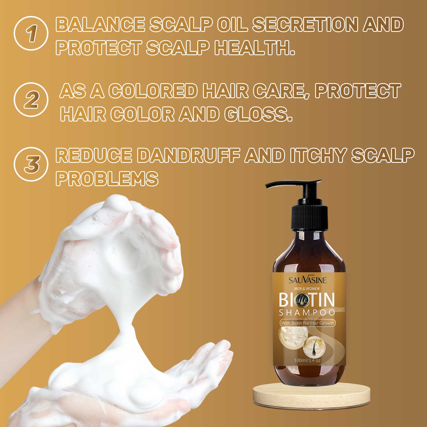 Biotin Shampoo – Strengthen & Nourish for Healthier - Looking Hair - Charms