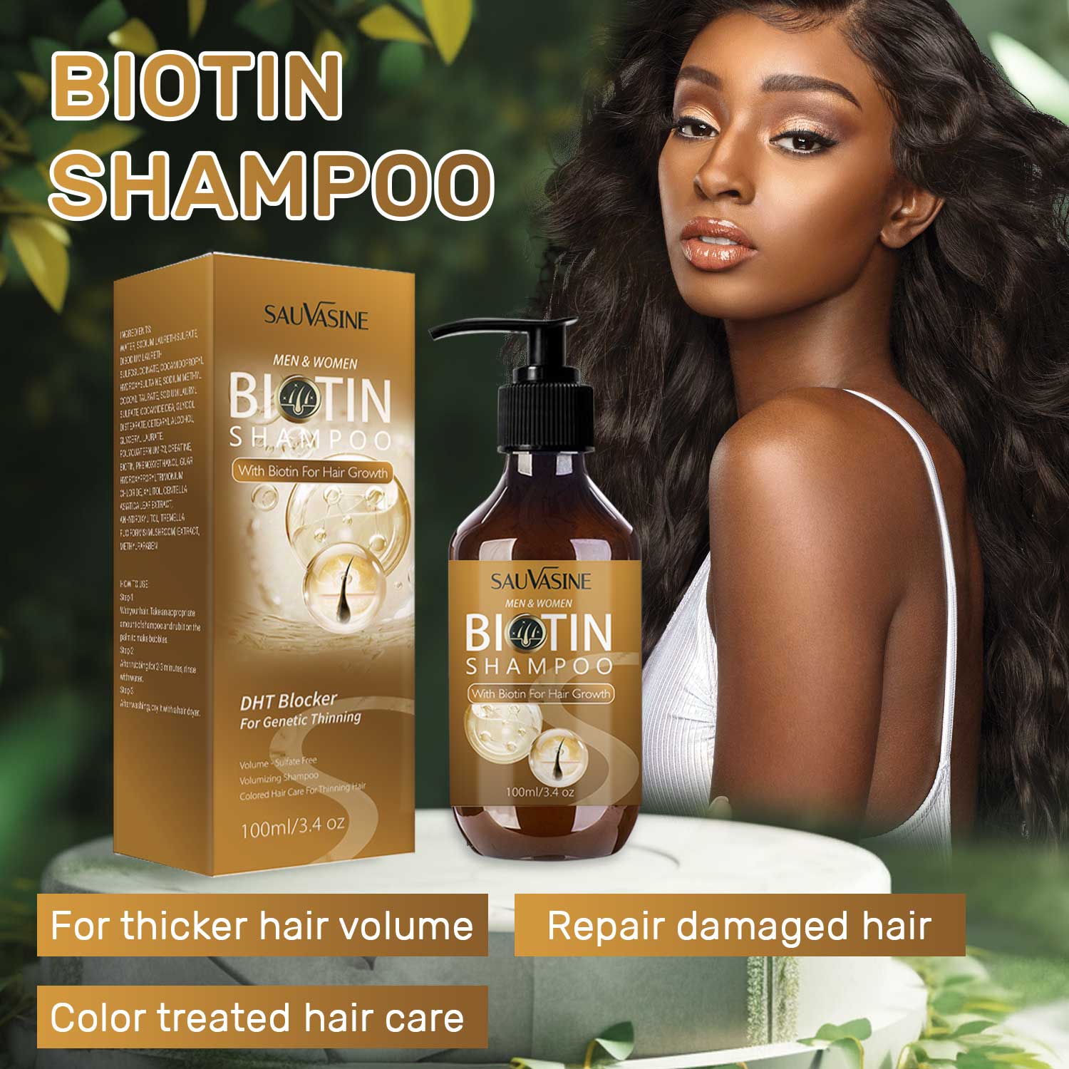 Biotin Shampoo – Strengthen & Nourish for Healthier - Looking Hair - Charms
