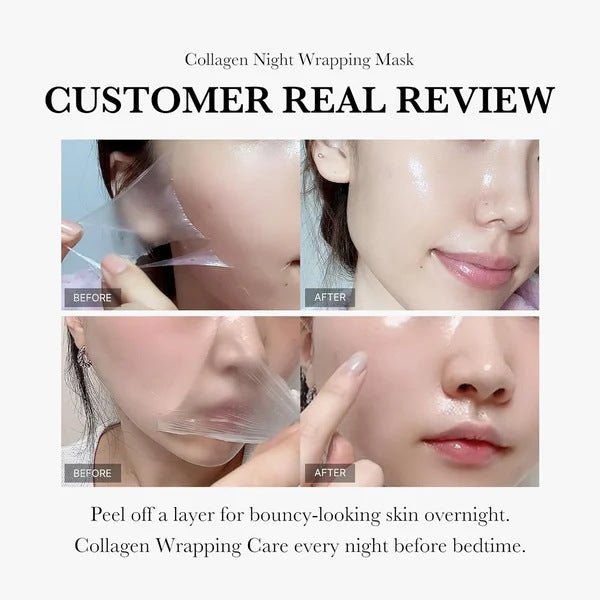 Collagen Night Mask – Firming, Hydrating & Anti - Wrinkle Peel - Off Mask - Charms