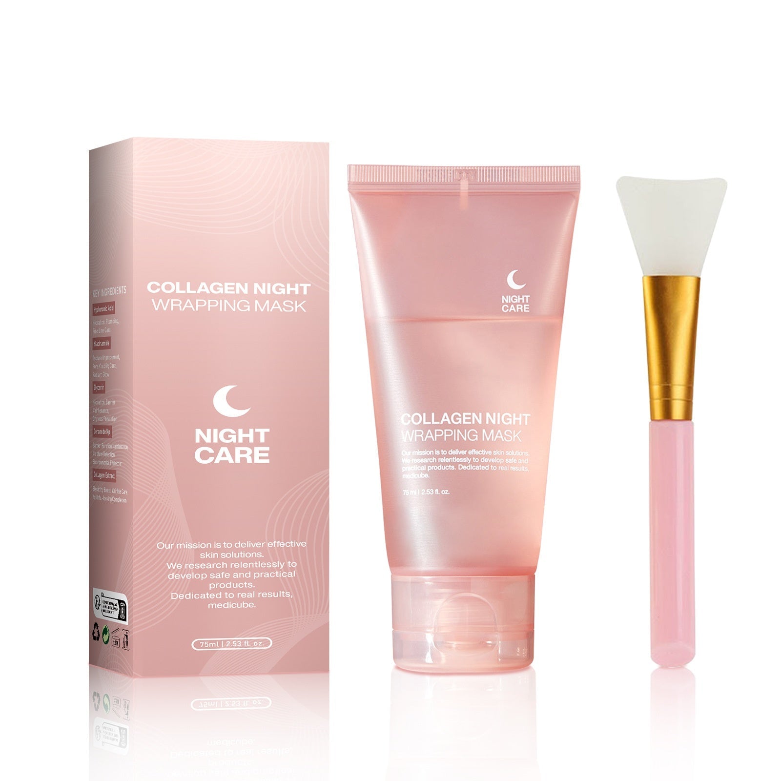 Collagen Night Mask – Firming, Hydrating & Anti - Wrinkle Peel - Off Mask - Charms