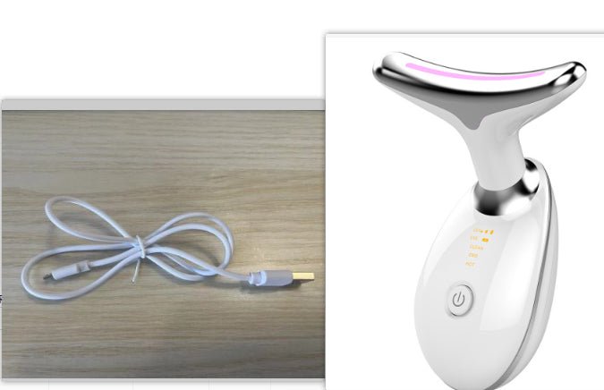 EMS Thermal Neck Lifting And Tighten Massager Electric Microcurrent Wrinkle Remover - Charms