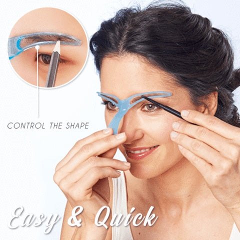 Eyeliner & Eyebrow Stencil Card – Makeup Shaping Tool - Charms