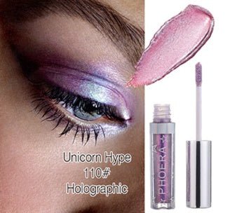 Glitter & Glow Liquid Eyeshadow – 12 Holographic Shades - Charms