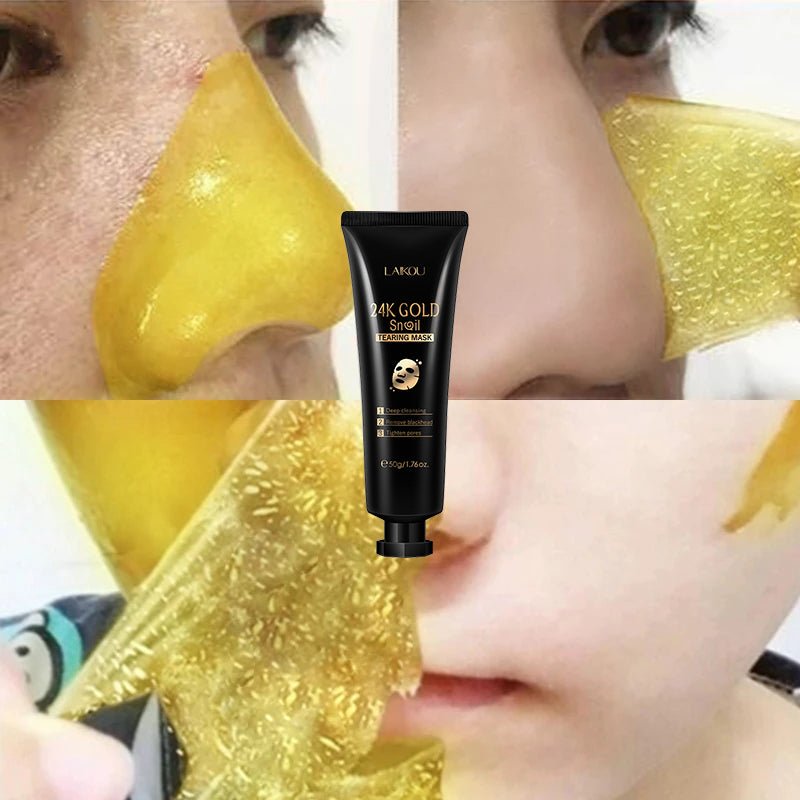 Gold Snail Peel - Off Mask – Hydrates, Smooths & Refreshes Skin - Charms
