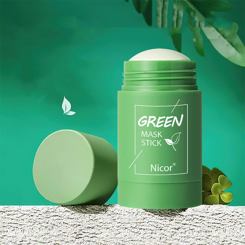 Green Tea Clay Mask Stick | Detox, Purify & Control Oil | Pure Bloom Skin - Charms