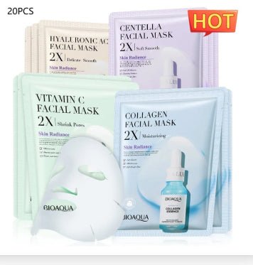 Hydrating Face Sheet Mask – Collagen, Hyaluronic Acid, Vitamin C & Centella - Charms