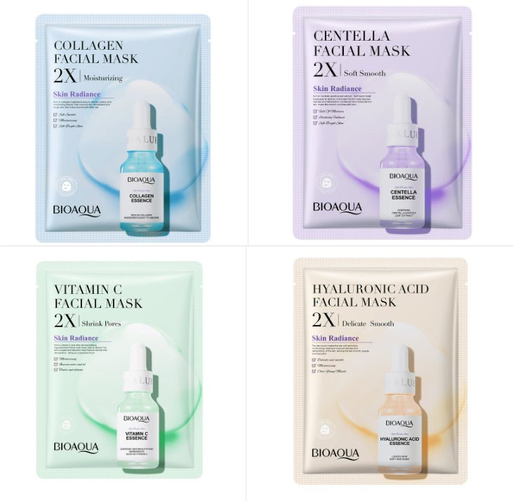 Hydrating Face Sheet Mask – Collagen, Hyaluronic Acid, Vitamin C & Centella - Charms