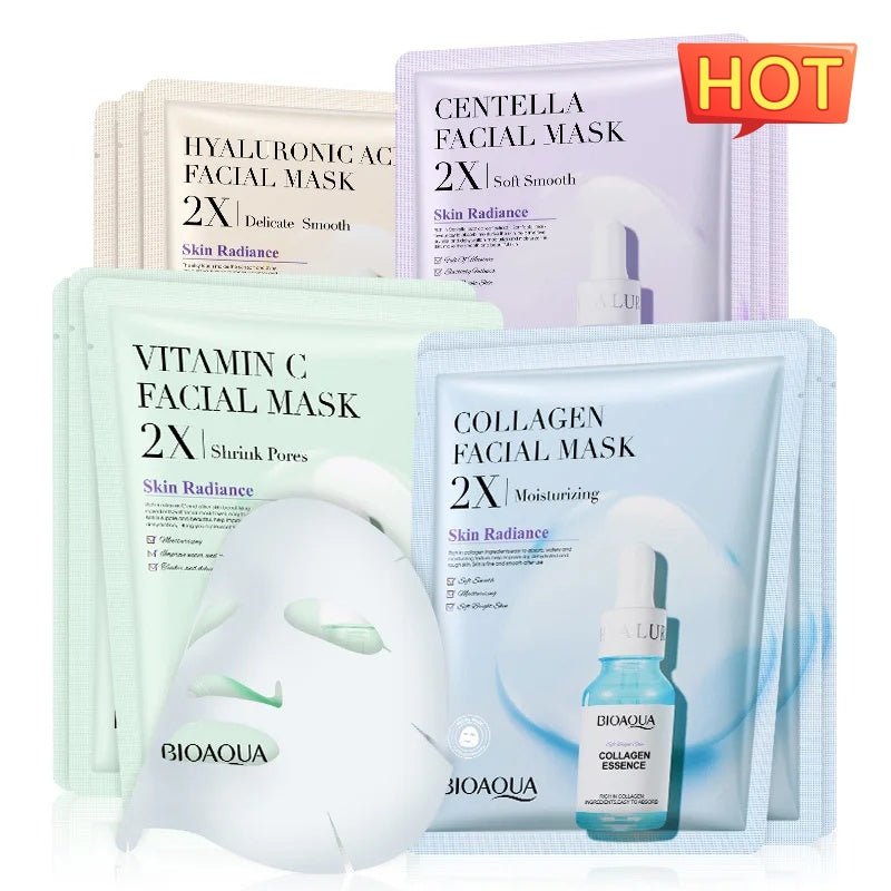 Hydrating Face Sheet Mask – Collagen, Hyaluronic Acid, Vitamin C & Centella - Charms