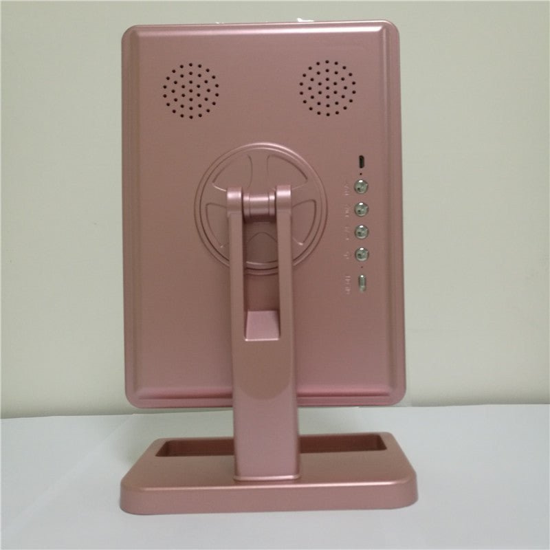 Makeup Mirror with LED Lights – Touch Screen, Bluetooth Speaker, 10X Magnifying Mirror, Adjustable Brightness - Charms