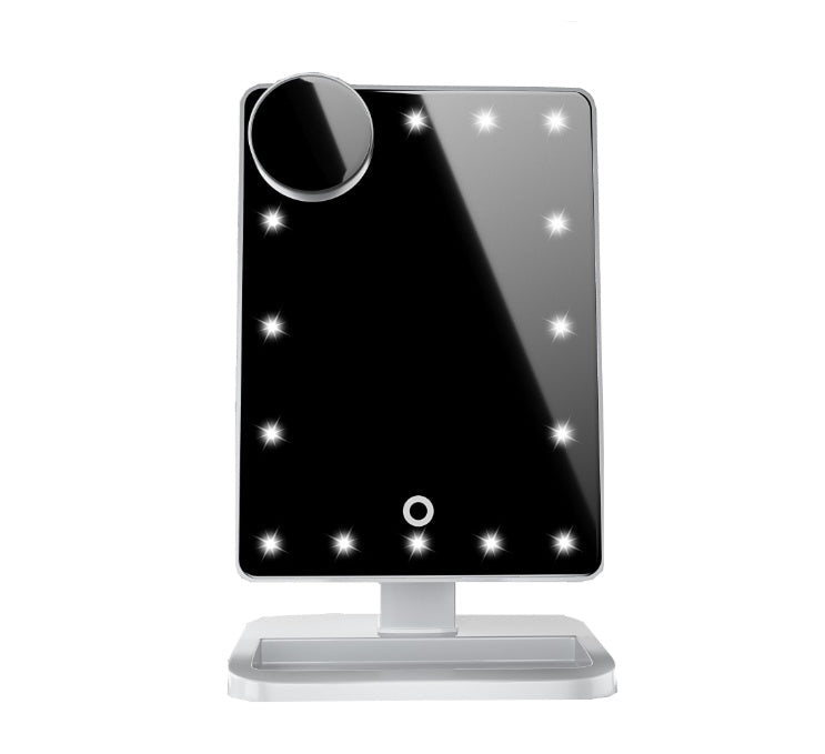 Makeup Mirror with LED Lights – Touch Screen, Bluetooth Speaker, 10X Magnifying Mirror, Adjustable Brightness - Charms