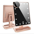 Makeup Mirror with LED Lights – Touch Screen, Bluetooth Speaker, 10X Magnifying Mirror, Adjustable Brightness - Charms