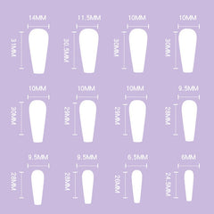 Press - On Nails Tips – Detachable Wearable False Nails, Ready - to - Use Artificial Fingernails - Charms
