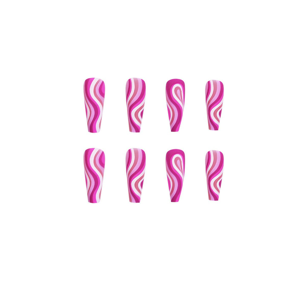 Press - On Nails Tips – Detachable Wearable False Nails, Ready - to - Use Artificial Fingernails - Charms