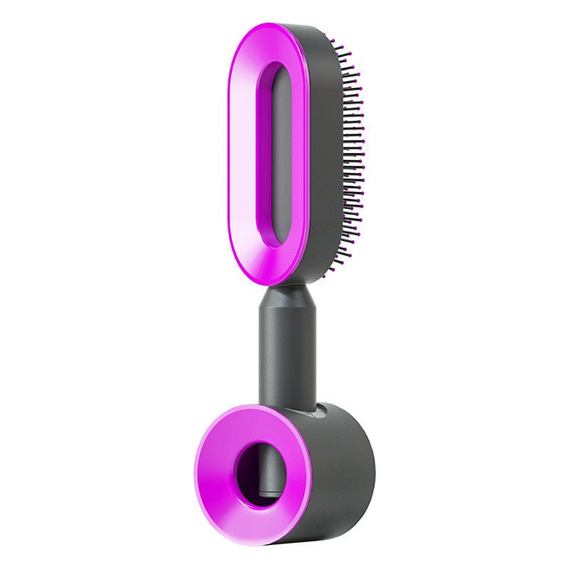 Pro Smooth Hairbrush – Anti - Static, Scalp Massage & Self - Cleaning Design - Charms
