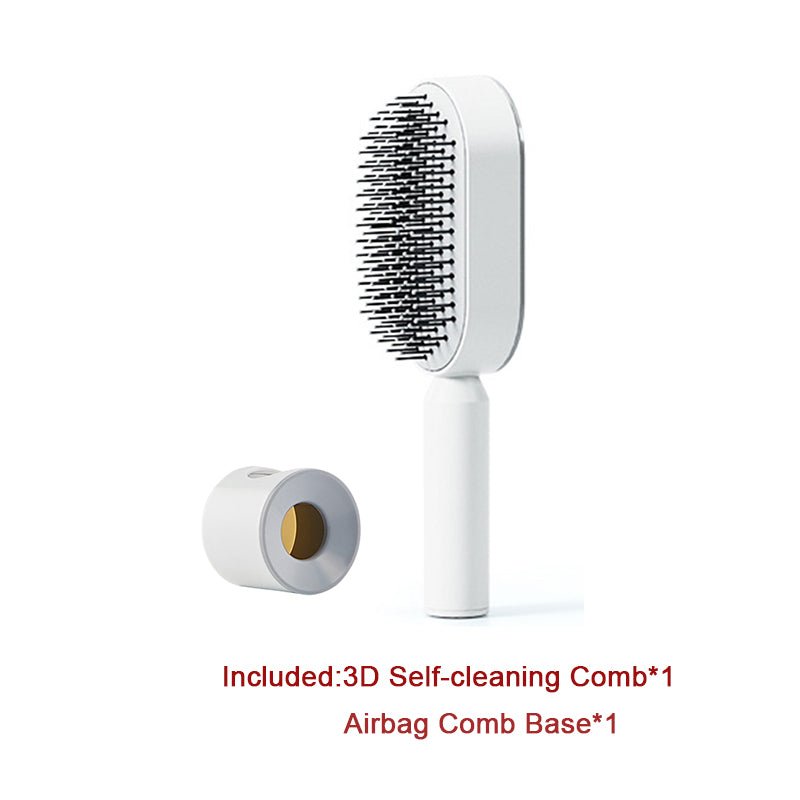 Pro Smooth Hairbrush – Anti - Static, Scalp Massage & Self - Cleaning Design - Charms