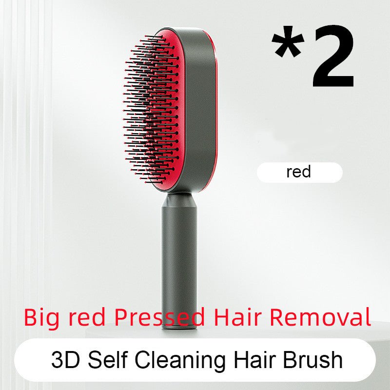 Pro Smooth Hairbrush – Anti - Static, Scalp Massage & Self - Cleaning Design - Charms