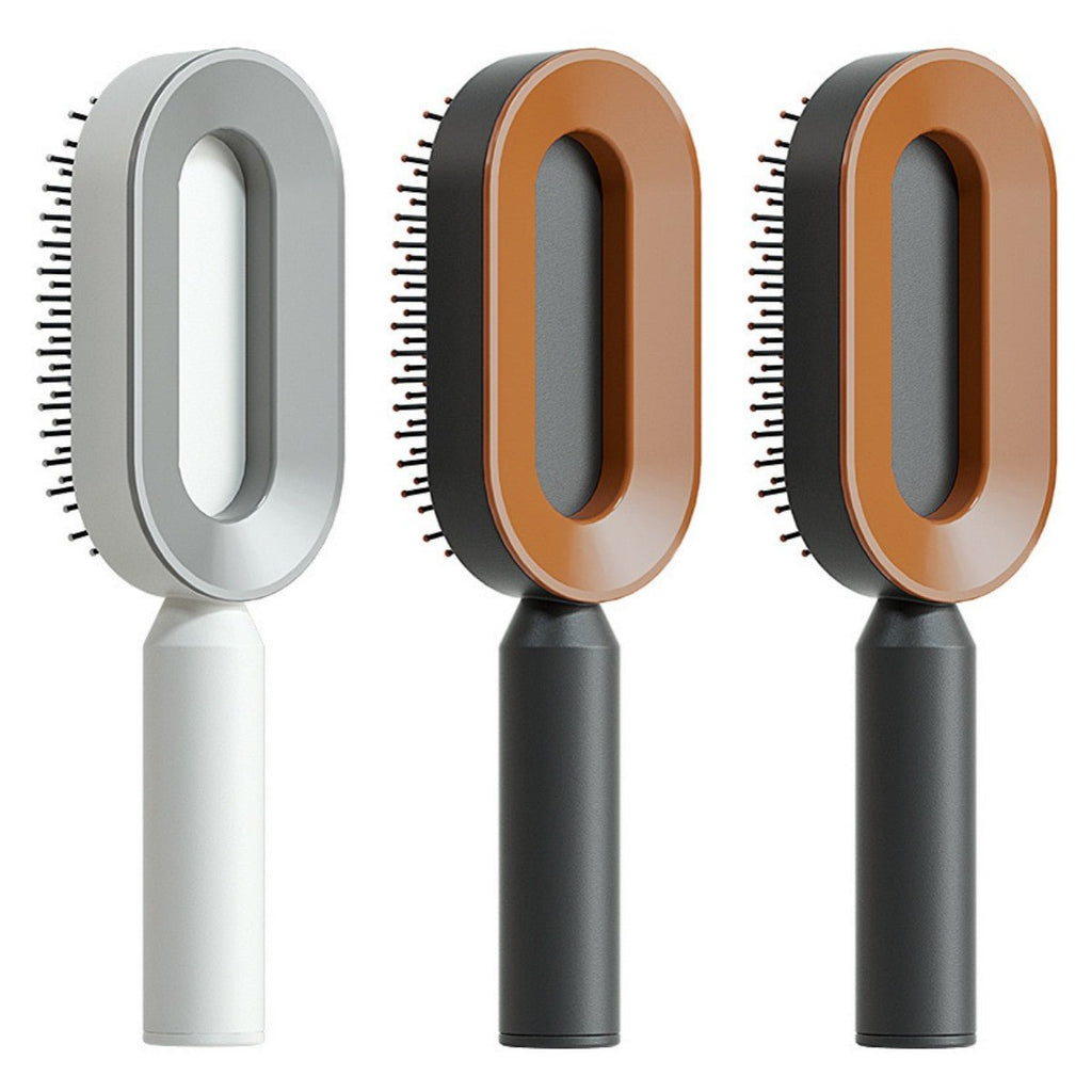 Pro Smooth Hairbrush – Anti - Static, Scalp Massage & Self - Cleaning Design - Charms