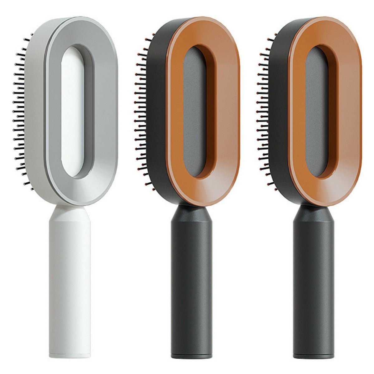 Pro Smooth Hairbrush – Anti - Static, Scalp Massage & Self - Cleaning Design - Charms