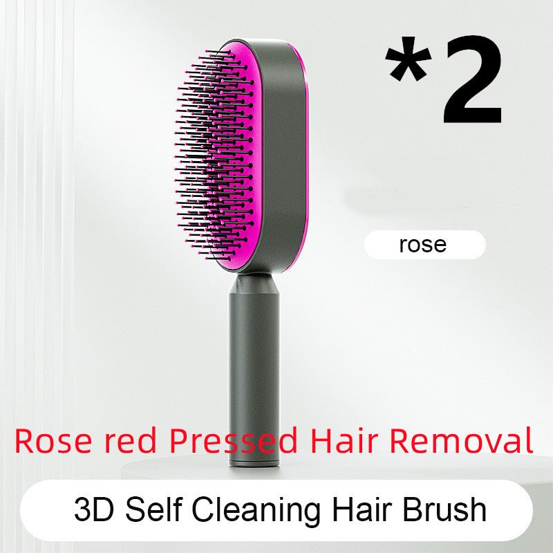 Pro Smooth Hairbrush – Anti - Static, Scalp Massage & Self - Cleaning Design - Charms