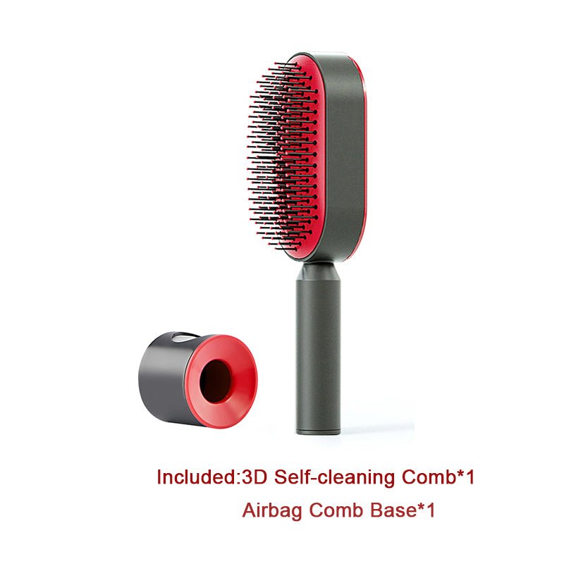 Pro Smooth Hairbrush – Anti - Static, Scalp Massage & Self - Cleaning Design - Charms