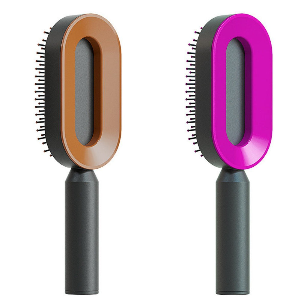 Pro Smooth Hairbrush – Anti - Static, Scalp Massage & Self - Cleaning Design - Charms