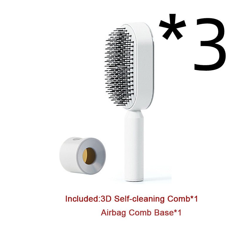 Pro Smooth Hairbrush – Anti - Static, Scalp Massage & Self - Cleaning Design - Charms
