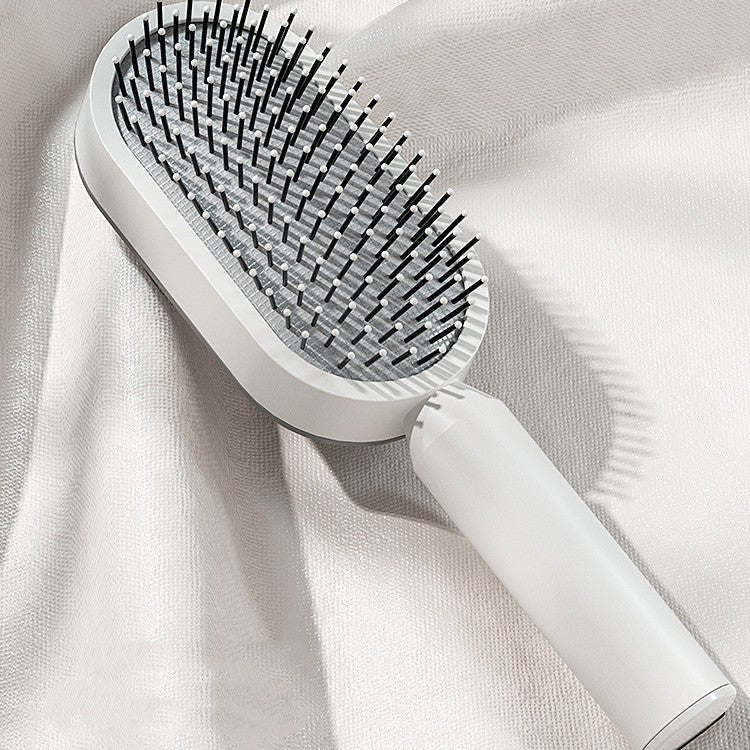 Pro Smooth Hairbrush – Anti - Static, Scalp Massage & Self - Cleaning Design - Charms
