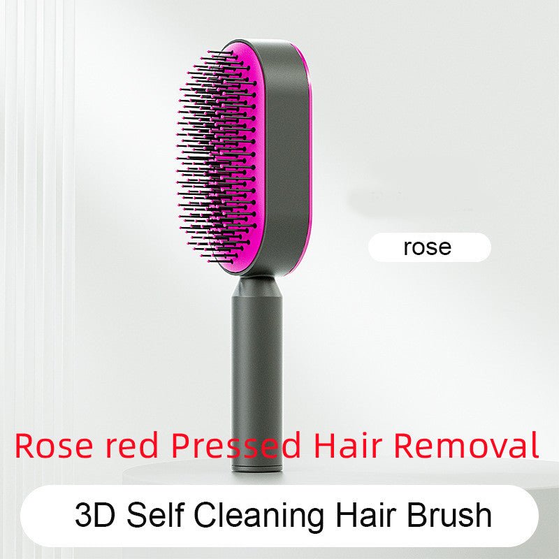 Pro Smooth Hairbrush – Anti - Static, Scalp Massage & Self - Cleaning Design - Charms
