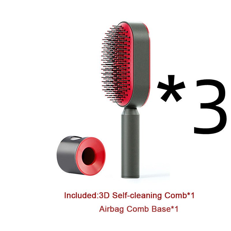 Pro Smooth Hairbrush – Anti - Static, Scalp Massage & Self - Cleaning Design - Charms