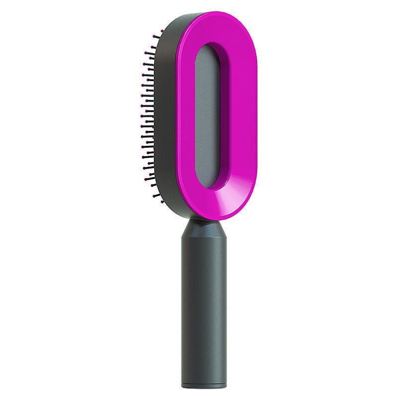 Pro Smooth Hairbrush – Anti - Static, Scalp Massage & Self - Cleaning Design - Charms