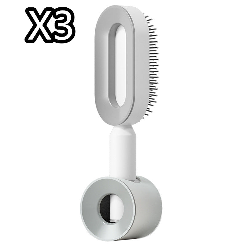 Pro Smooth Hairbrush – Anti - Static, Scalp Massage & Self - Cleaning Design - Charms