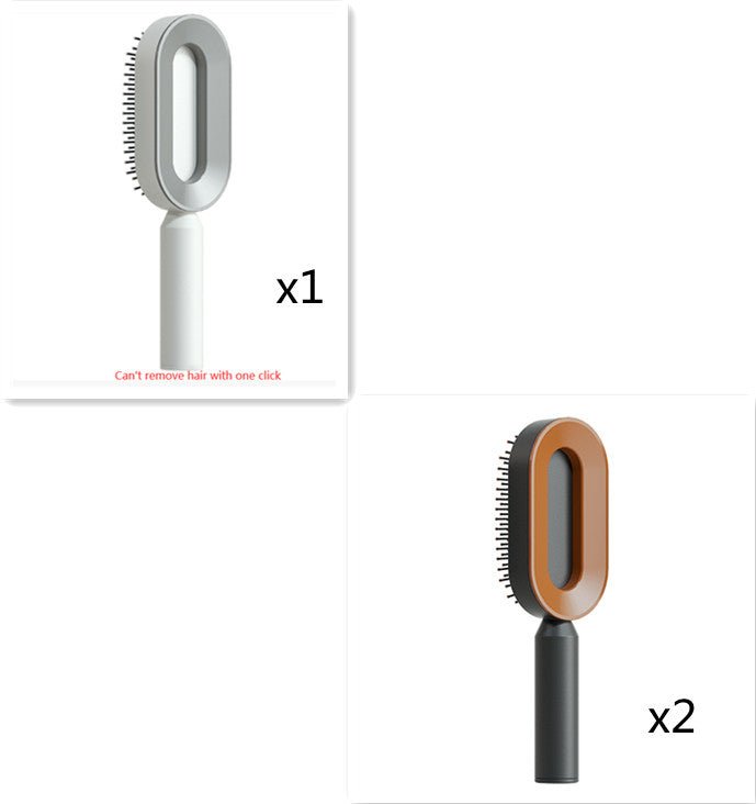 Pro Smooth Hairbrush – Anti - Static, Scalp Massage & Self - Cleaning Design - Charms