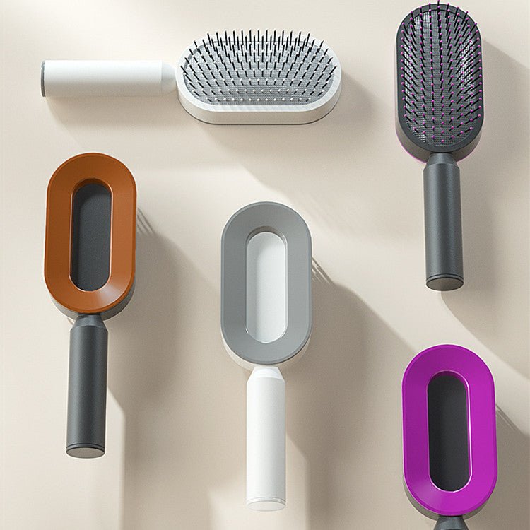 Pro Smooth Hairbrush – Anti - Static, Scalp Massage & Self - Cleaning Design - Charms