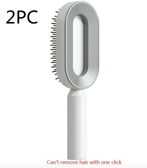 Pro Smooth Hairbrush – Anti - Static, Scalp Massage & Self - Cleaning Design - Charms