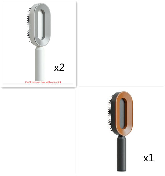 Pro Smooth Hairbrush – Anti - Static, Scalp Massage & Self - Cleaning Design - Charms